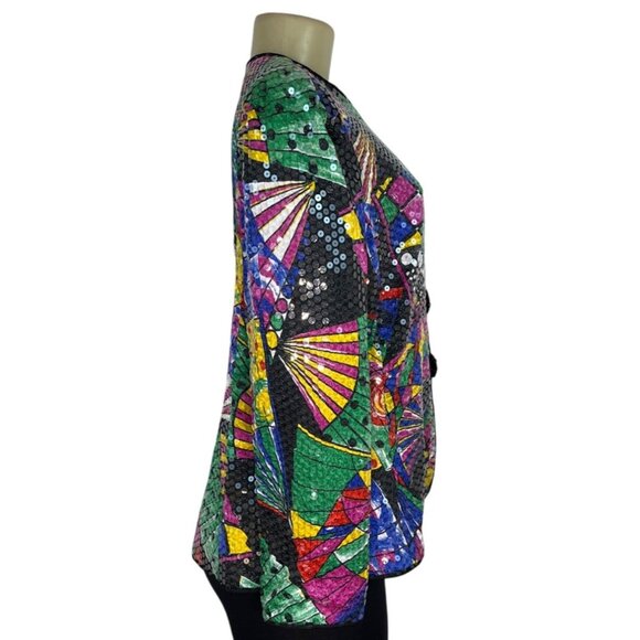Katherine Lindsay Multicolor Sequin Jacket By Matthew Womens - Picture 2 of 6